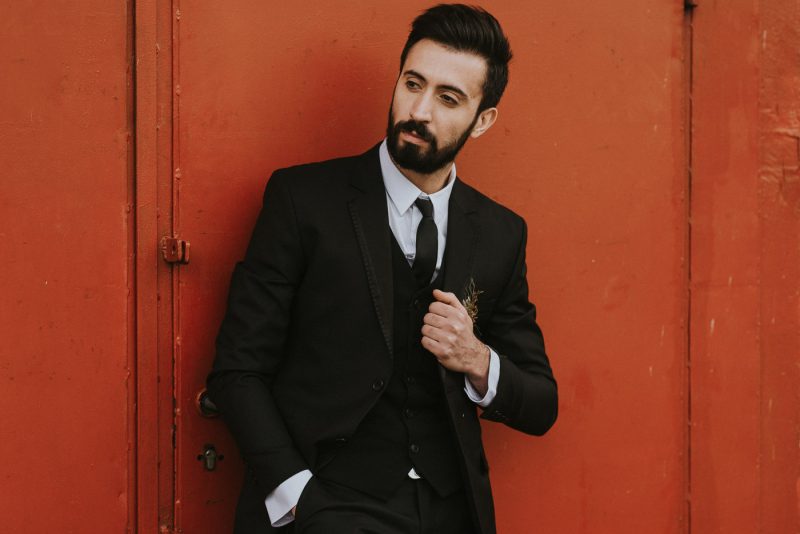 Przystojny Pan Młody soho factory