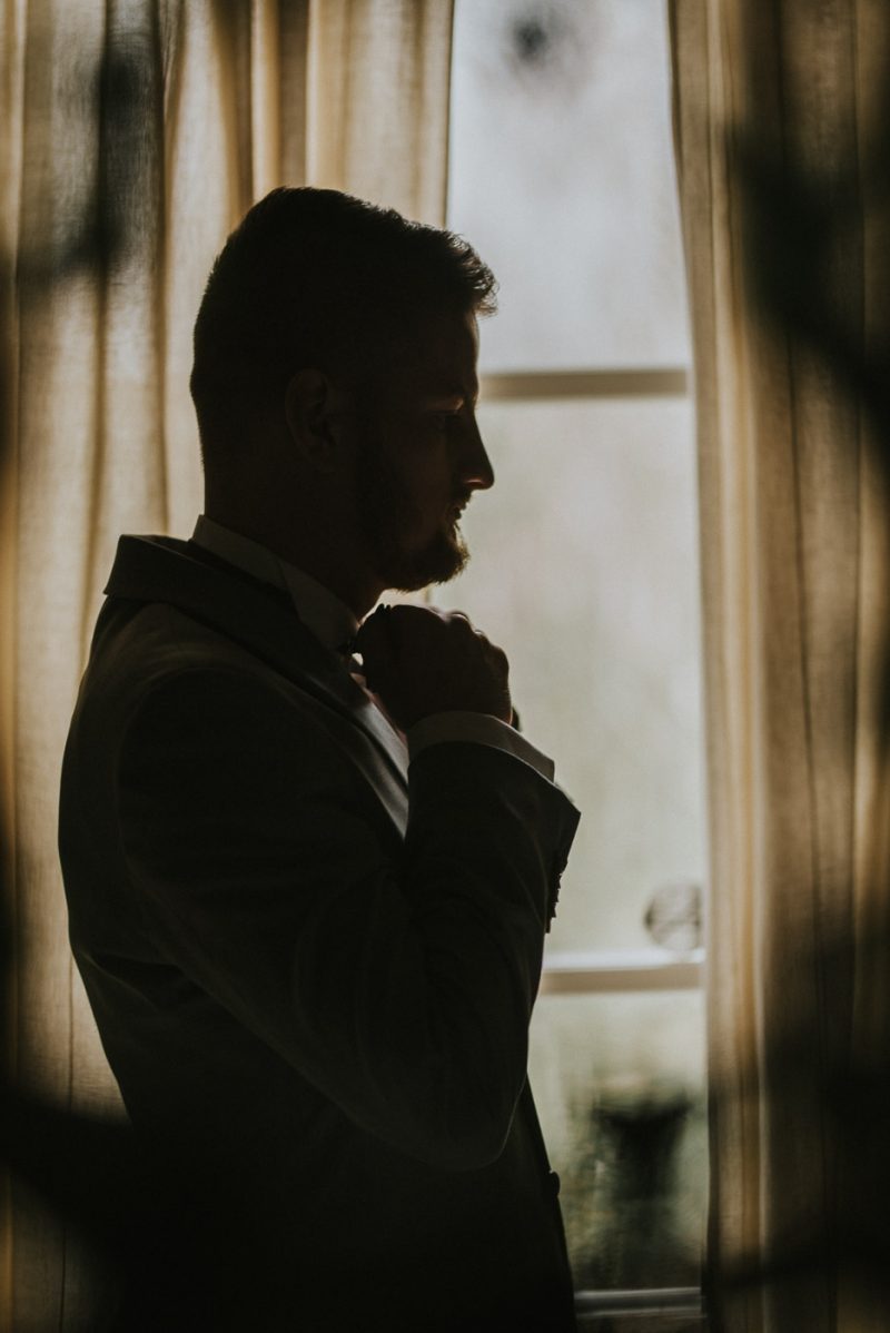 Przystojny Pan Młody złotopolska dolina